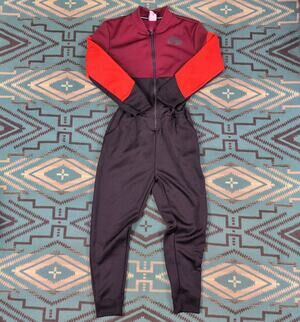Nike Sportswear NSW air burgundy, black orange Jumpsuit Extra Small Athlesiure